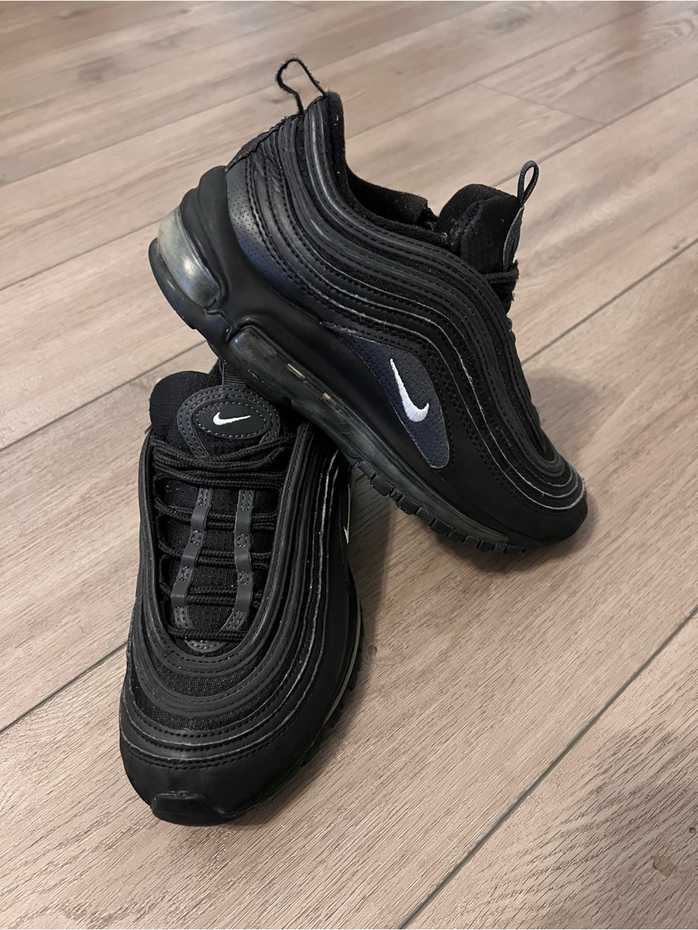 Nike Black Kids' Air Max 97 Sneakers Sz 4Y